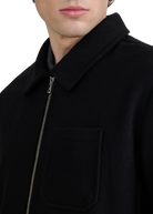 Salcombe Wool Zip Shacket - Black