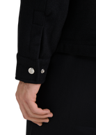 Salcombe Wool Zip Shacket - Black