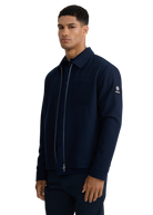 Salcombe Wool Zip Shacket - Navy