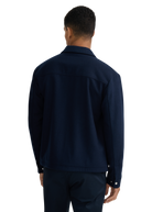 Salcombe Wool Zip Shacket - Navy