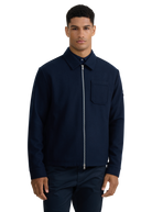 Salcombe Wool Zip Shacket - Navy