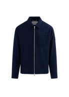 Salcombe Wool Zip Shacket - Navy