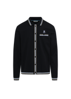 Textured Contrast Tipped Shirt - Black