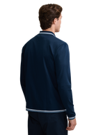 Textured Contrast Tipped Shirt - Navy