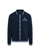 Textured Contrast Tipped Shirt - Navy