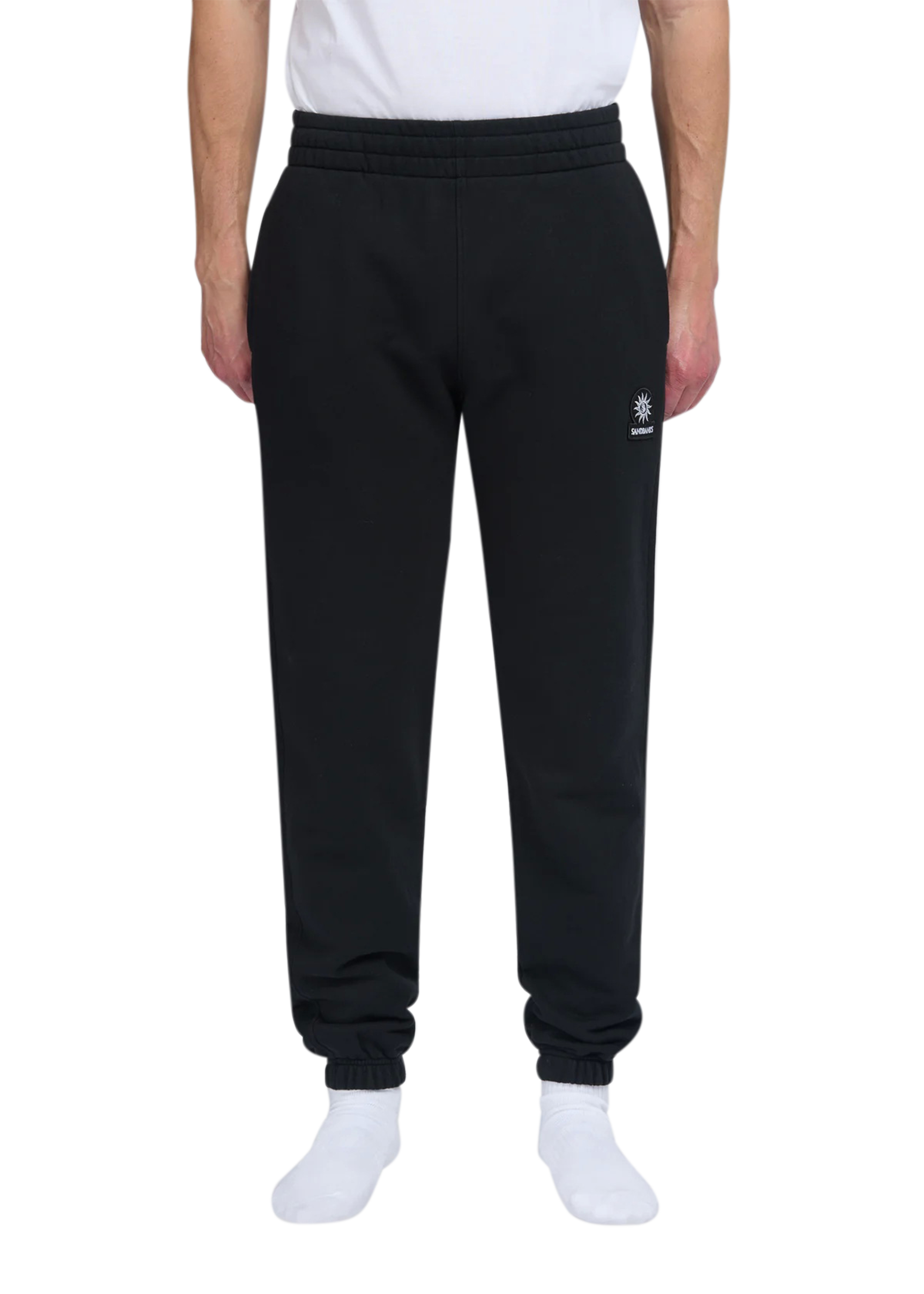 Sandbanks Elasticated Cuff Sweat Pants - Black