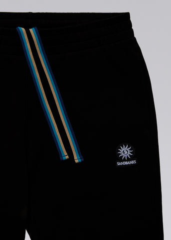 Sandbanks Badge Logo Track Pants - Black