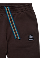 Sandbanks Elasticated Cuff Sweat Pants - Brown - Sandbanks