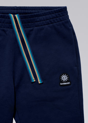 Sandbanks Badge Logo Track Pants - Navy