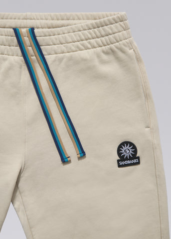 Sandbanks Badge Logo Track Pants - Stone