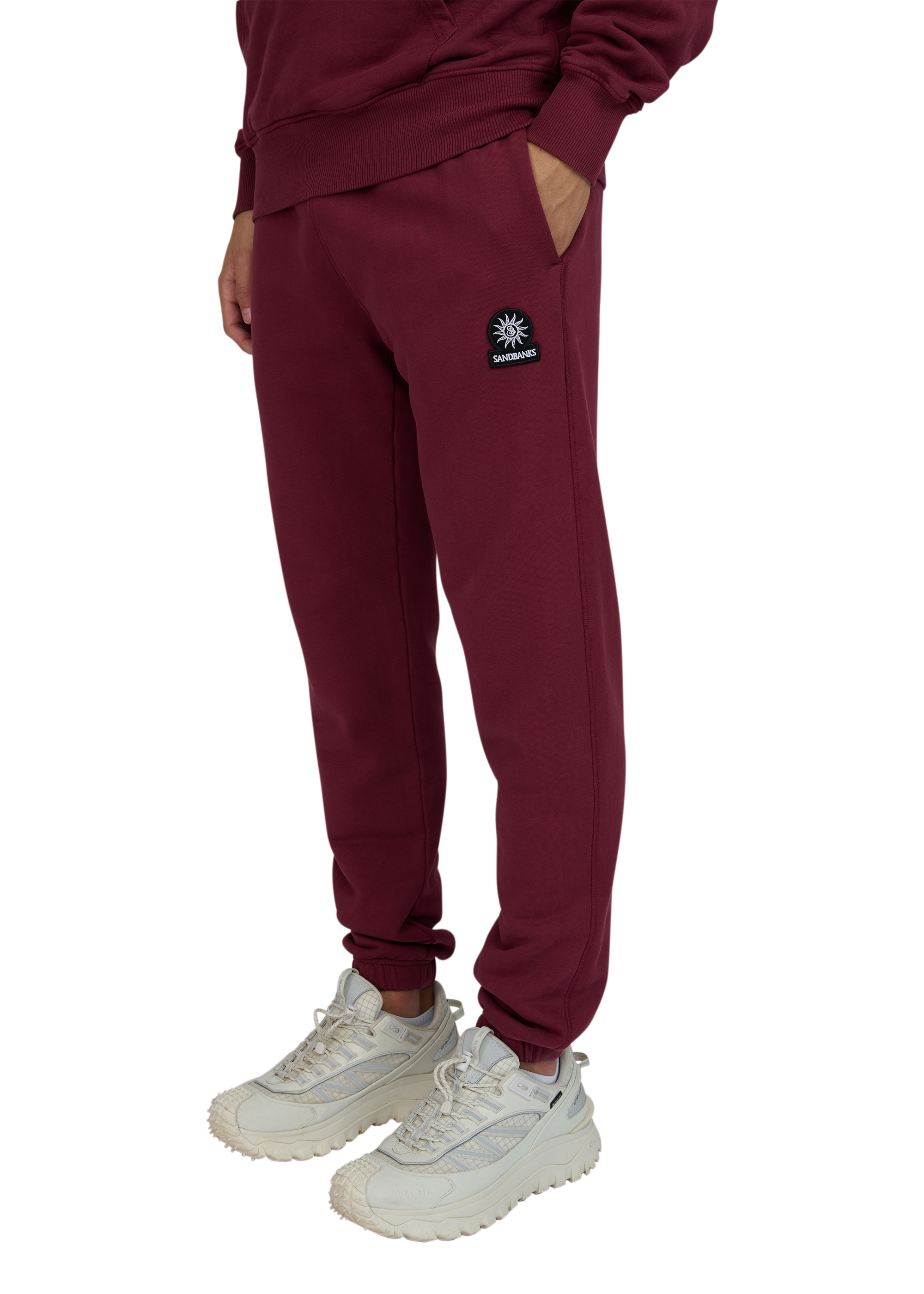 Sandbanks Elasticated Cuff Sweat Pants - Port