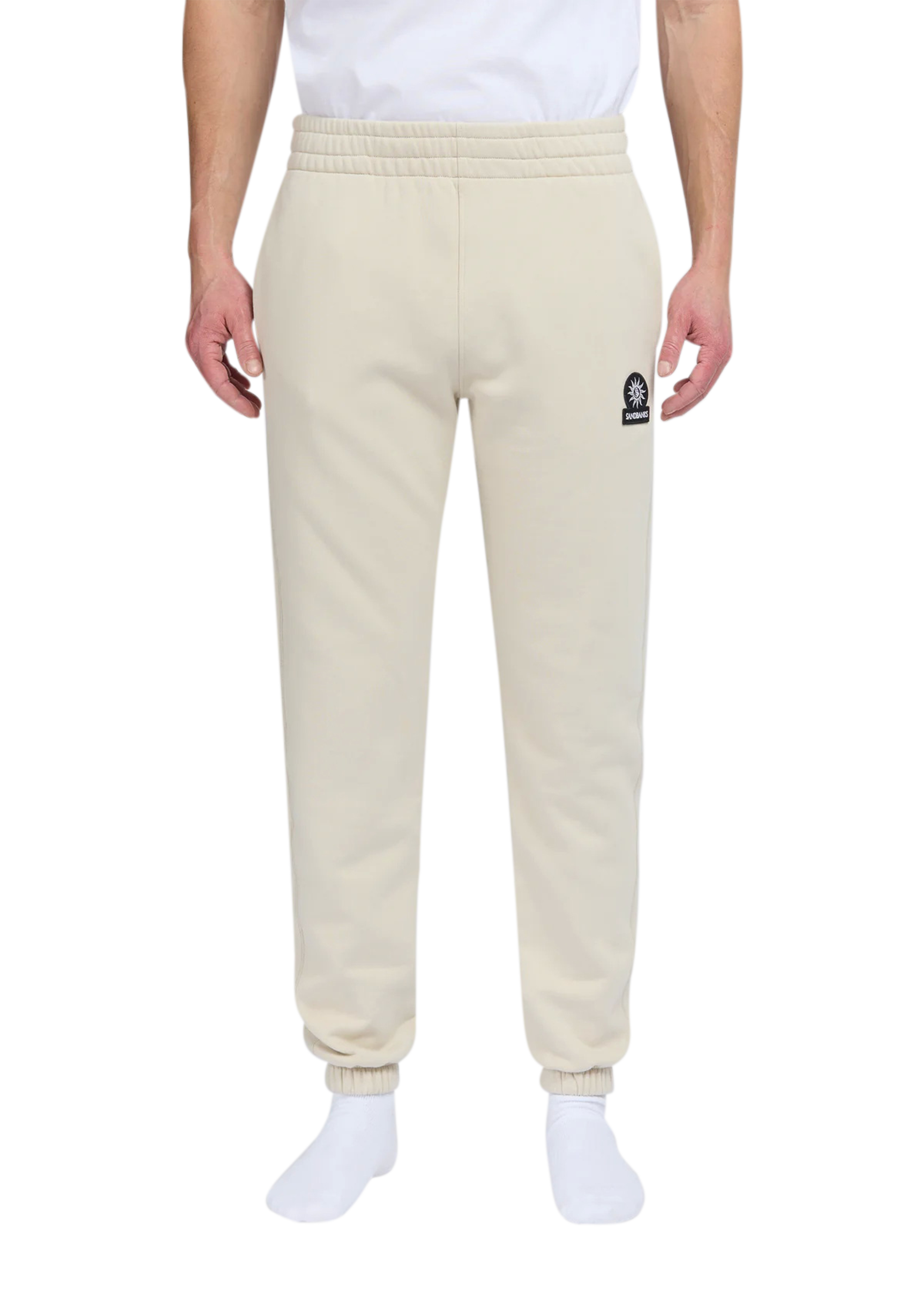 Sandbanks Elasticated Cuff Sweat Pants - Stone