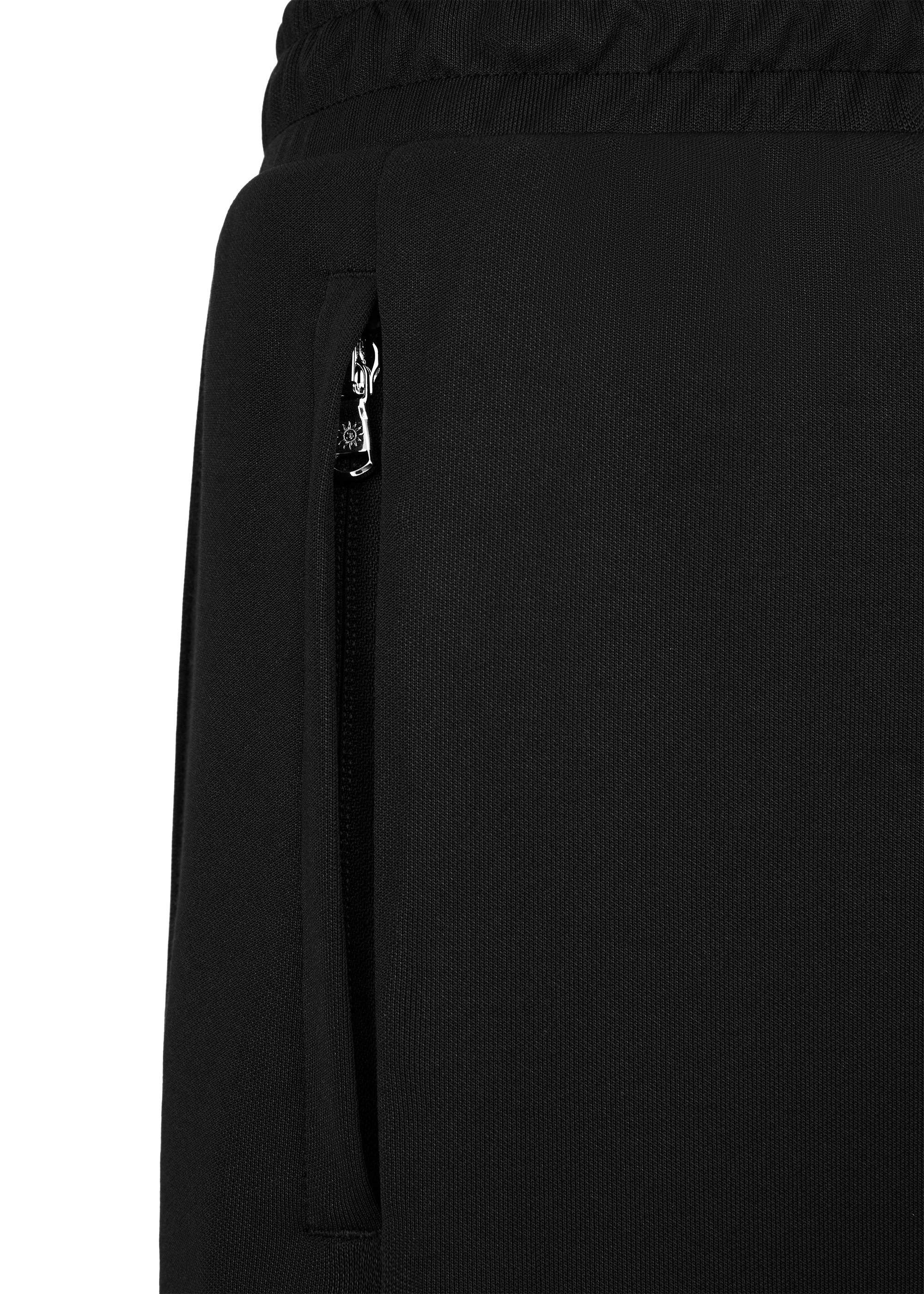 Sandbanks Pleated Tricot Track Pant - Black