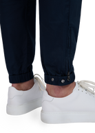Bottom cuff on Sandbanks Gabardine Jogger Trousers Navy