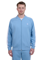 Interlock Panel Track Top - Dusty Blue
