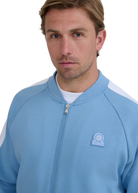 Interlock Panel Track Top - Dusty Blue