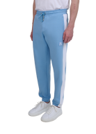 Interlock Panel Track Pant - Dusty Blue
