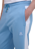 Interlock Panel Track Pant - Dusty Blue
