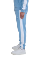 Interlock Panel Track Pant - Dusty Blue