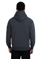 Sandbanks Badge Logo Zip Hoodie - Anthracite