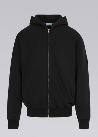 Sandbanks Badge Logo Zip Hoodie - Black