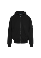 Sandbanks Badge Logo Zip Hoodie - Black