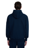 Sandbanks Badge Logo Zip Hoodie - Navy