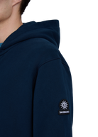 Sandbanks Badge Logo Zip Hoodie - Navy