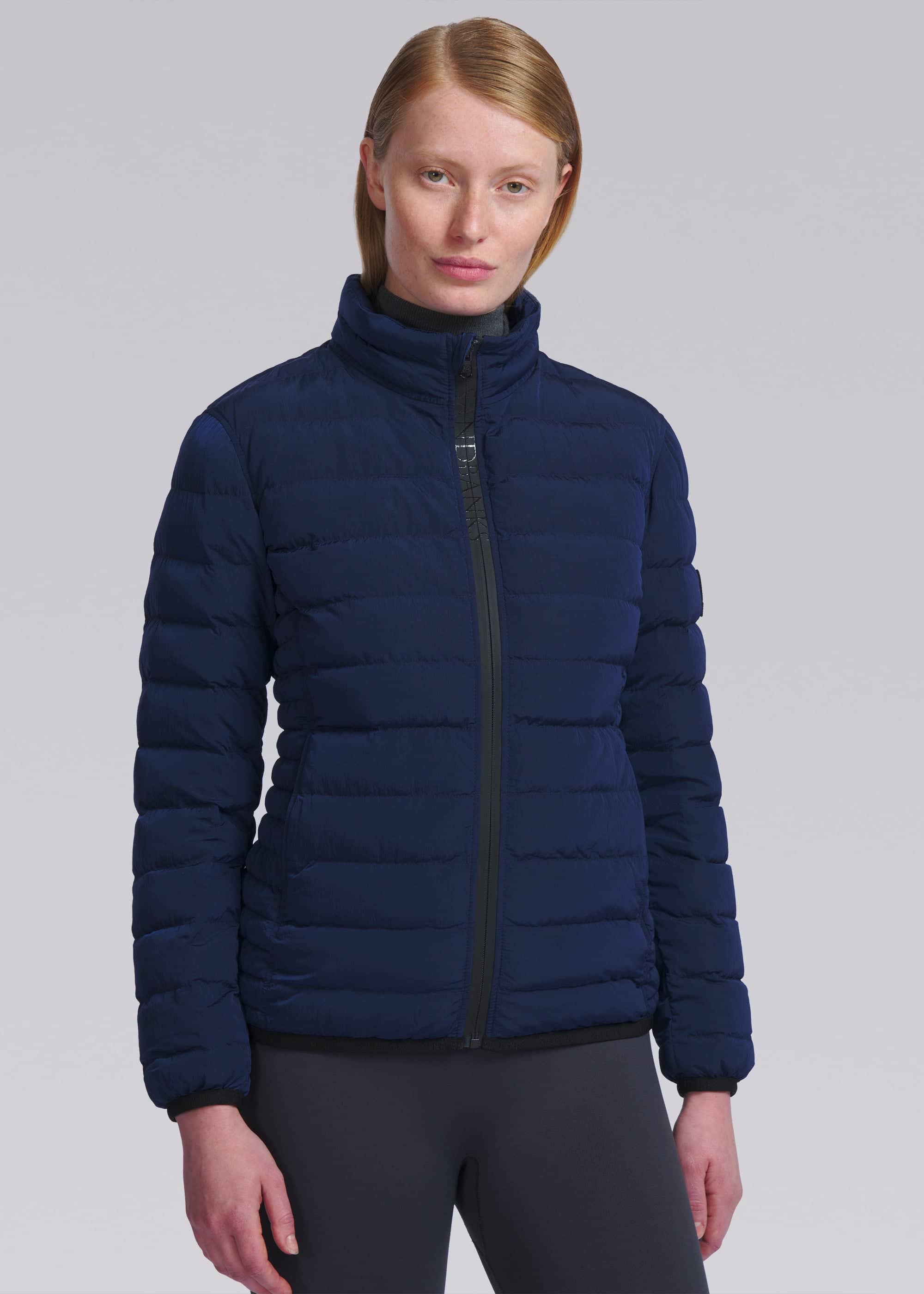 Sandbanks Women's Carbon Collection C6 ECONYL® Micro Puffer - Navy - Sandbanks