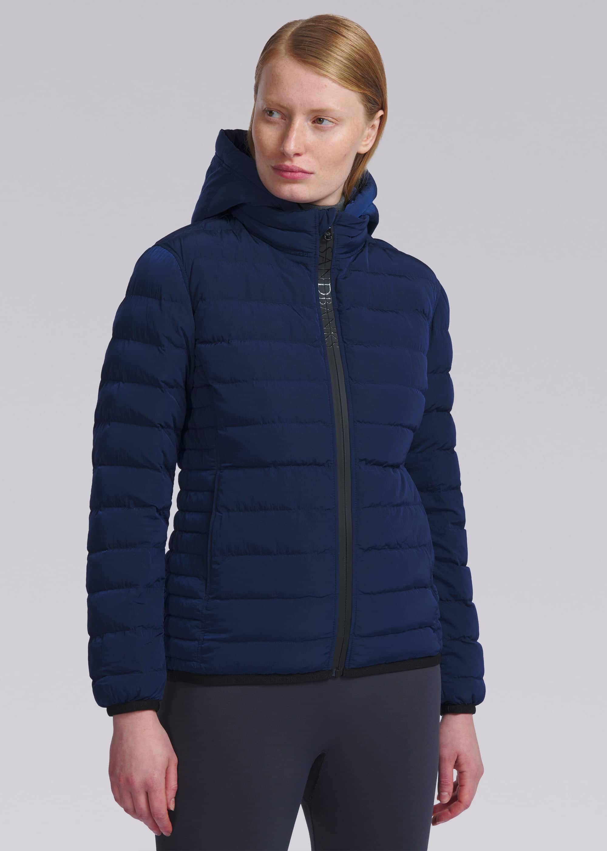 Sandbanks Women's Carbon Collection C6 ECONYL® Micro Puffer - Navy - Sandbanks