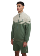 Contrast Stripe Appliqué Track Jacket - Army