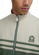 Contrast Stripe Appliqué Track Jacket - Army
