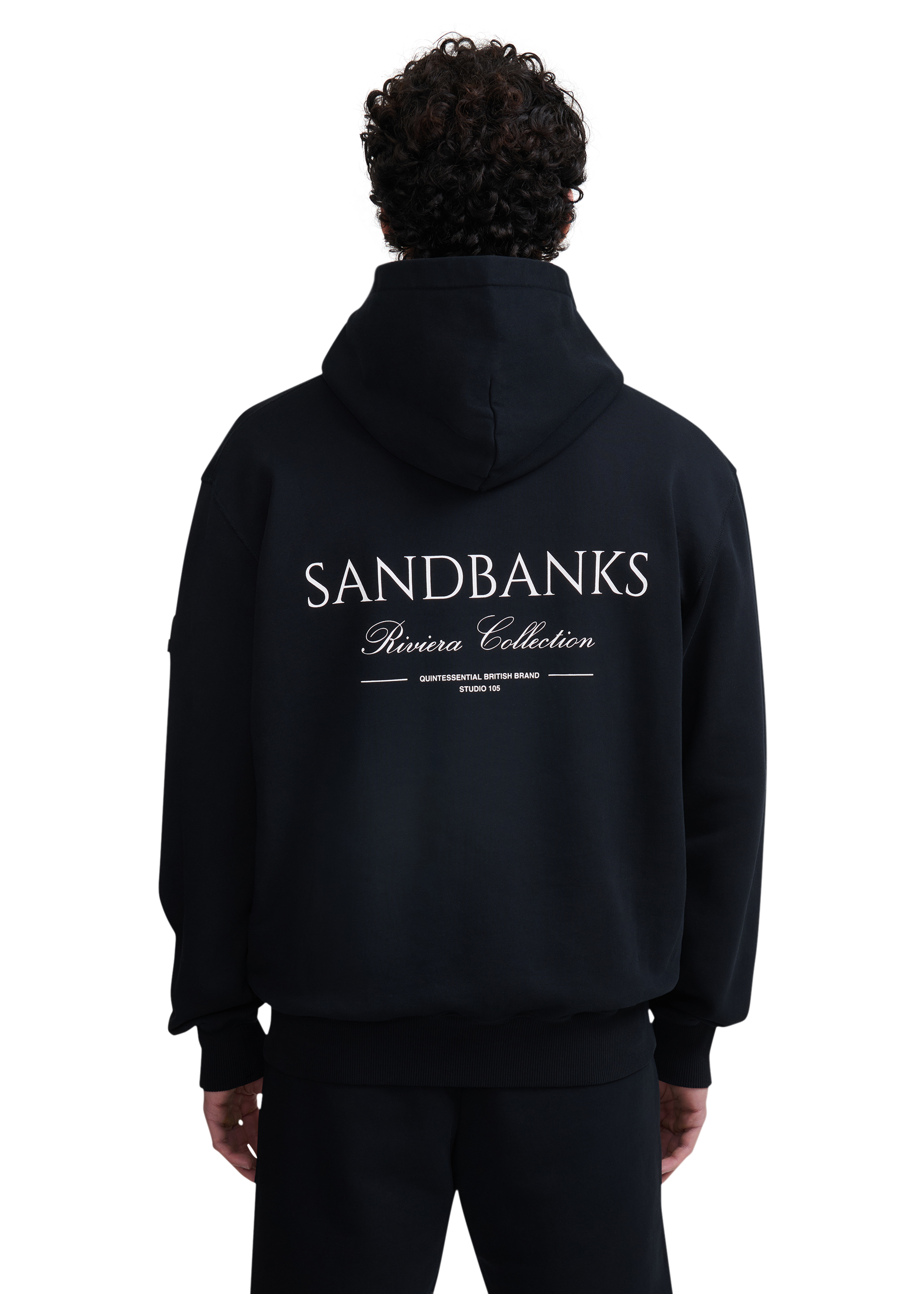 Sandbanks Riviera Collection Hoodie - Black