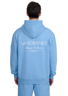 Sandbanks Riviera Collection Hoodie - Dusty Blue