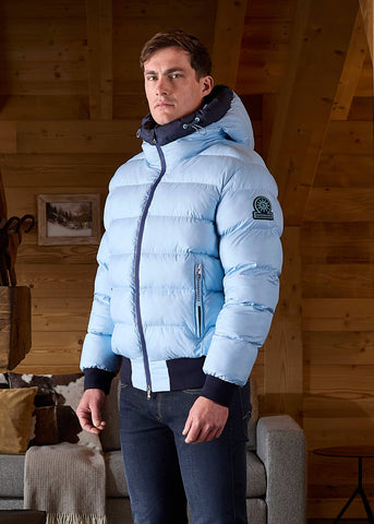 Sandbanks Après Puffer Jacket - Crystal Blue