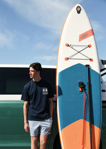 Sandbanks Paddle Club T-Shirt- Navy