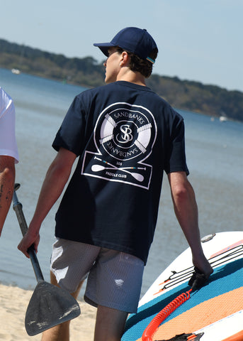 Sandbanks Paddle Club T-Shirt- Navy