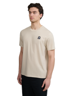 Sandbanks Relaxed Mercerised Badge Logo T-Shirt - Stone