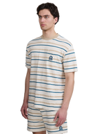 Striped Jacquard Pocket T-Shirt - Multi