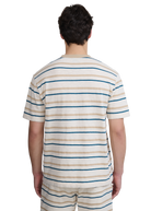 Striped Jacquard Pocket T-Shirt - Multi