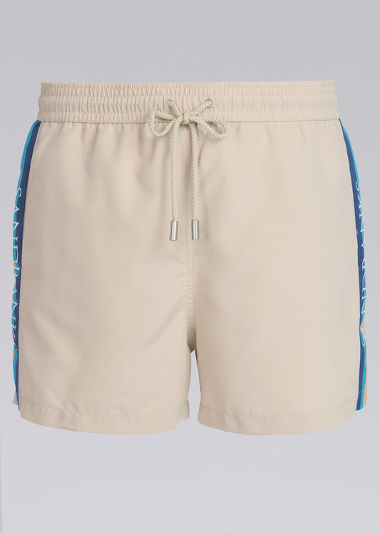 Sandbanks Retro Swim Shorts - Stone