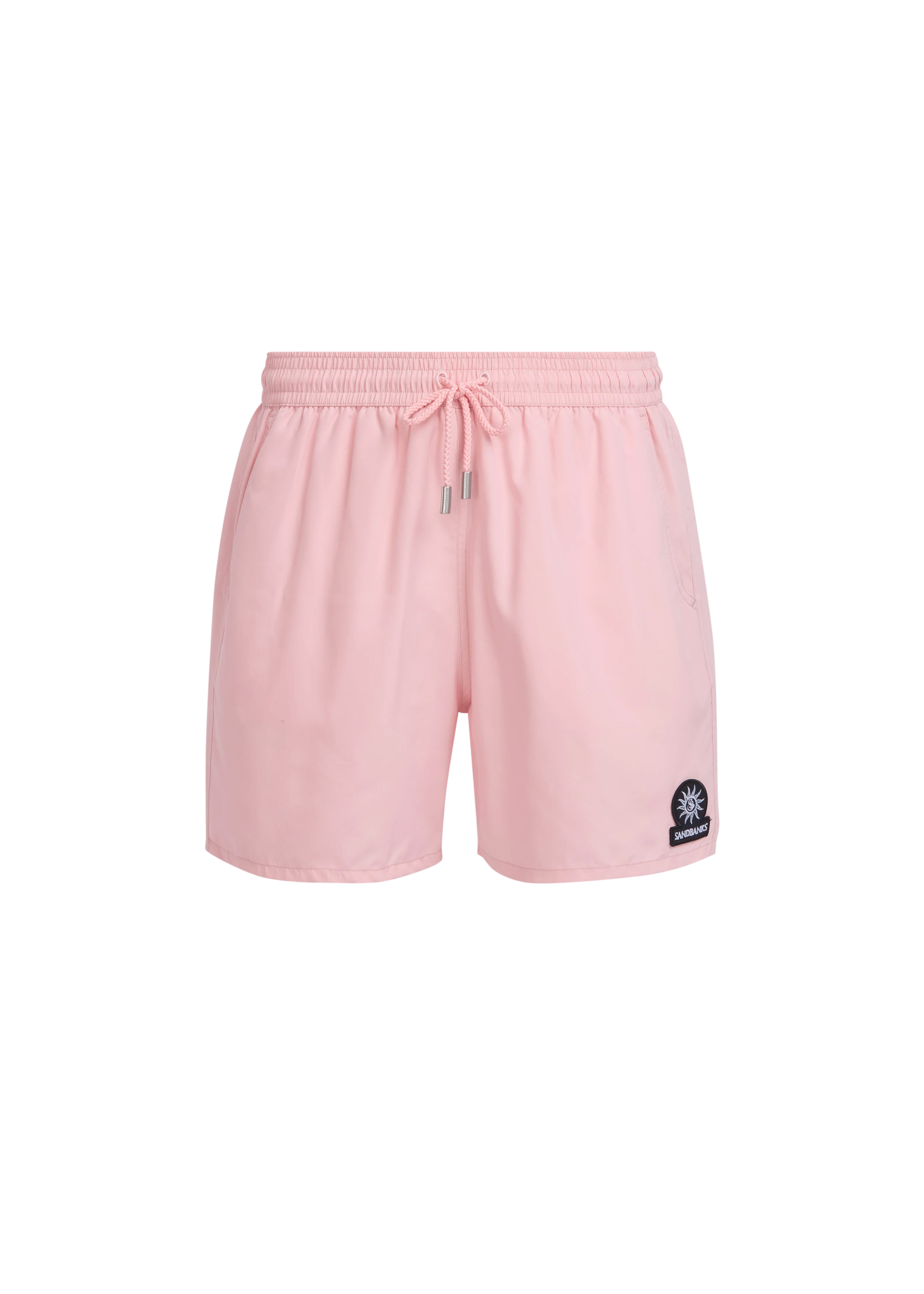 Sandbanks Badge Logo Swim Shorts - Crystal Rose