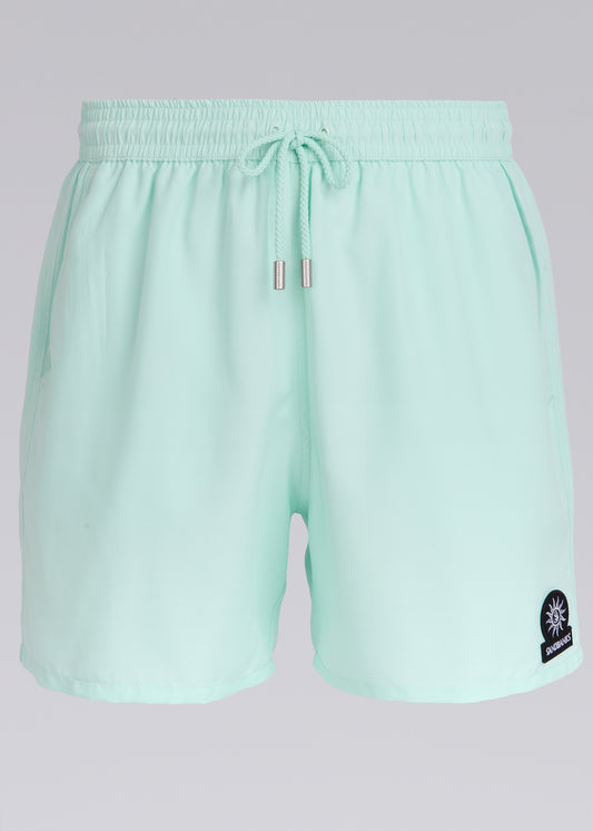 Sandbanks Badge Logo Swim Shorts - Mint (Long)