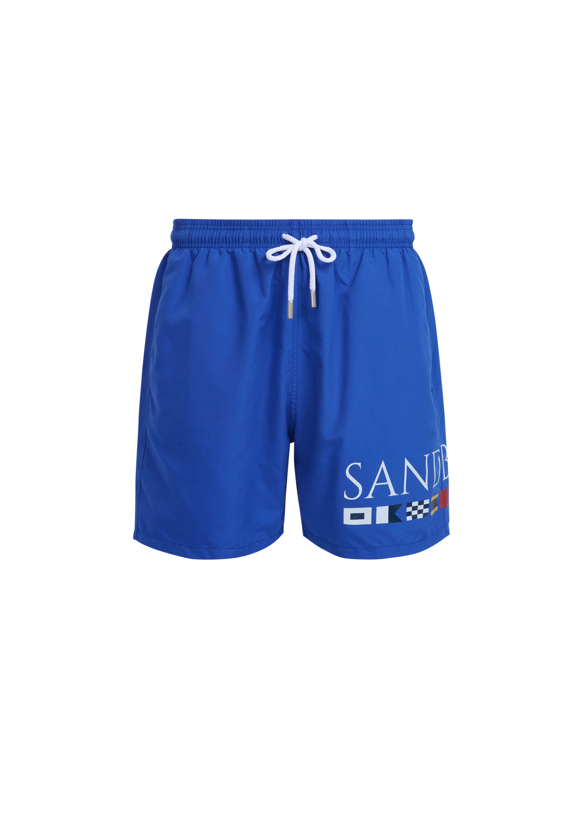 Sandbanks Signal Flag Swim Shorts - Nautical Blue