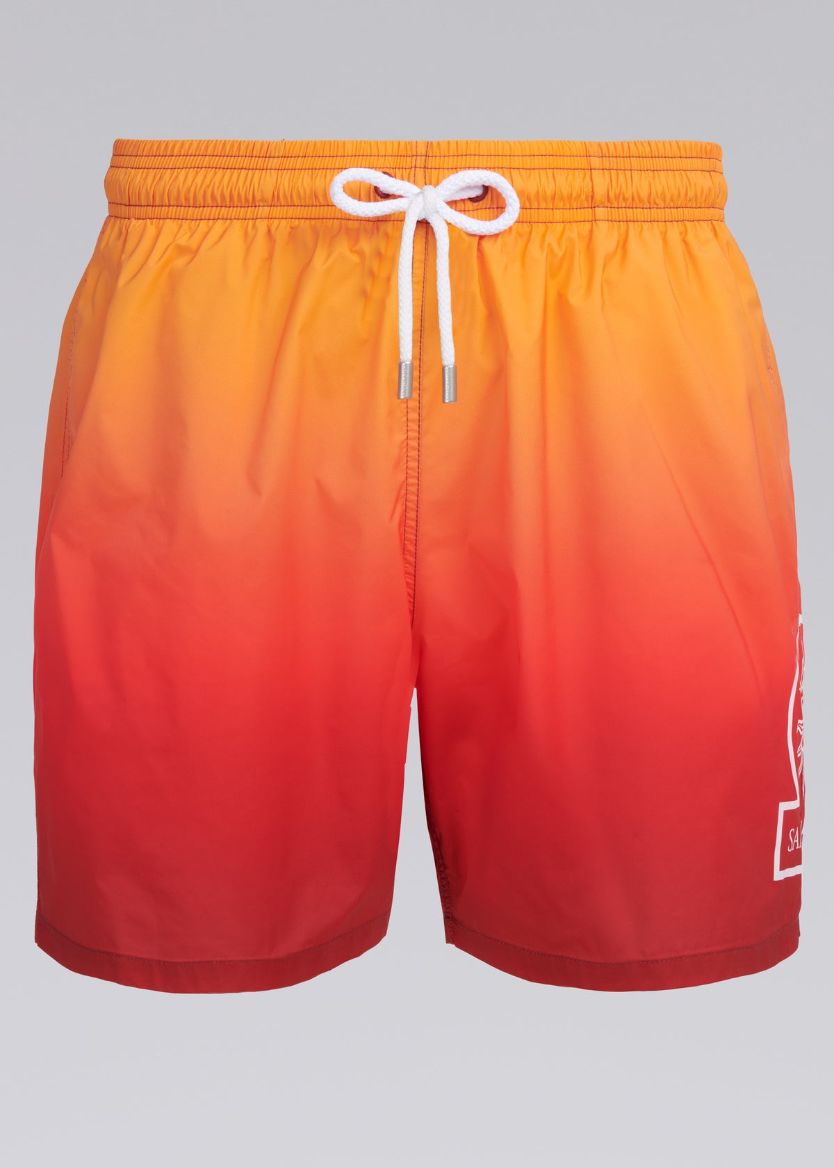 Sandbanks Sunset Gradient Swim Shorts - Red