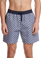 Sandbanks Monogram Swim Shorts - Navy