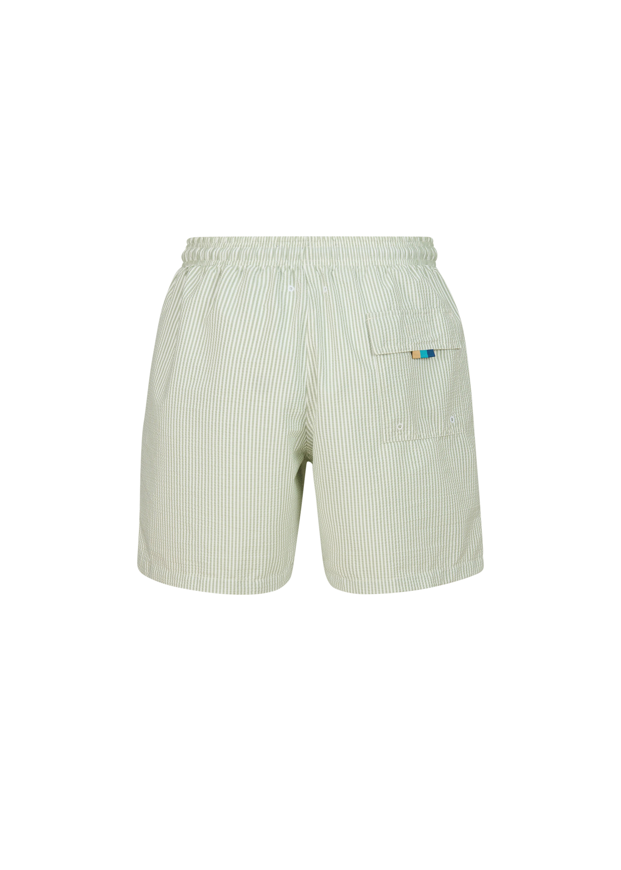 Sandbanks Seersucker Swim Shorts - Sage