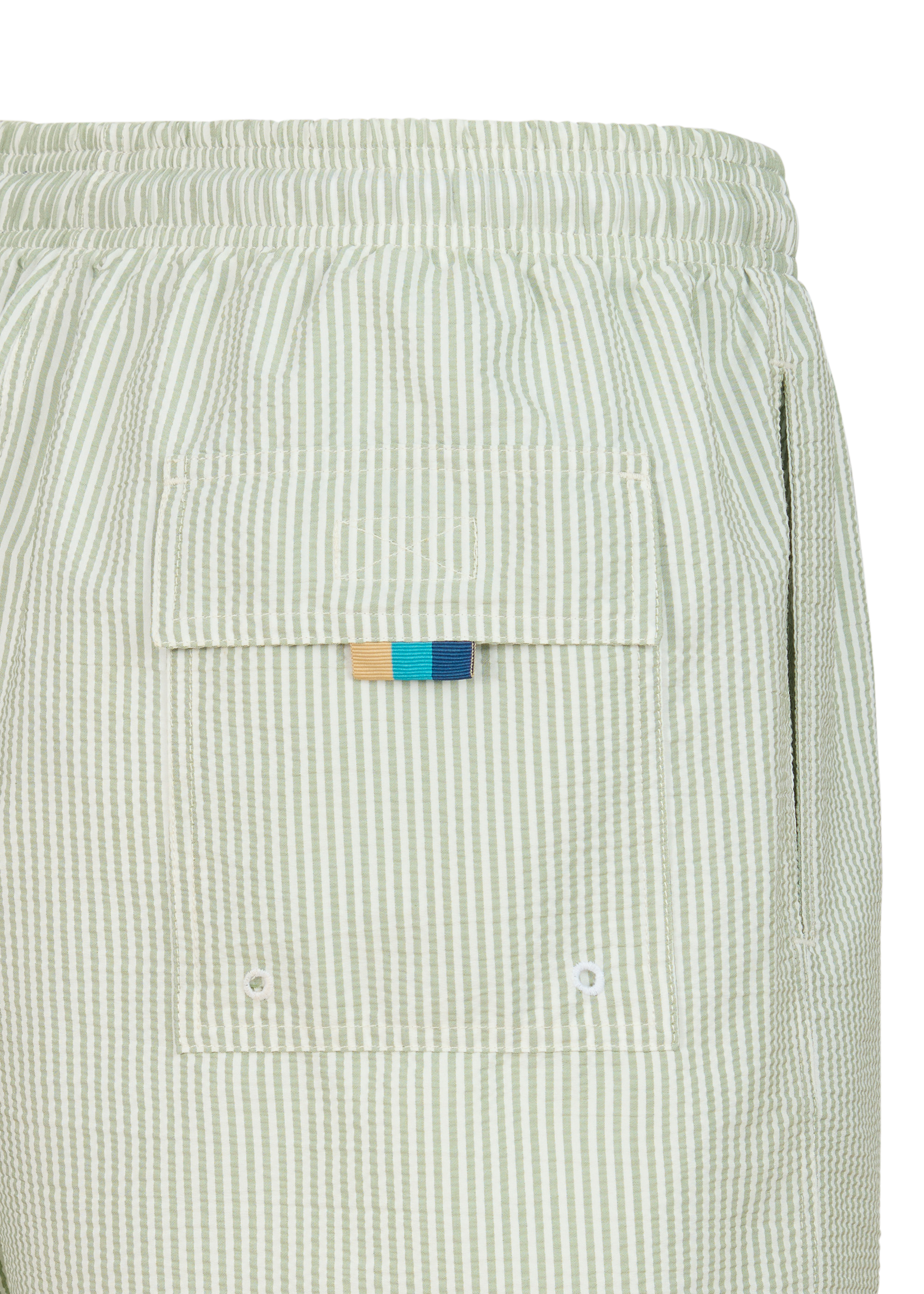 Sandbanks Seersucker Swim Shorts - Sage - Sandbanks