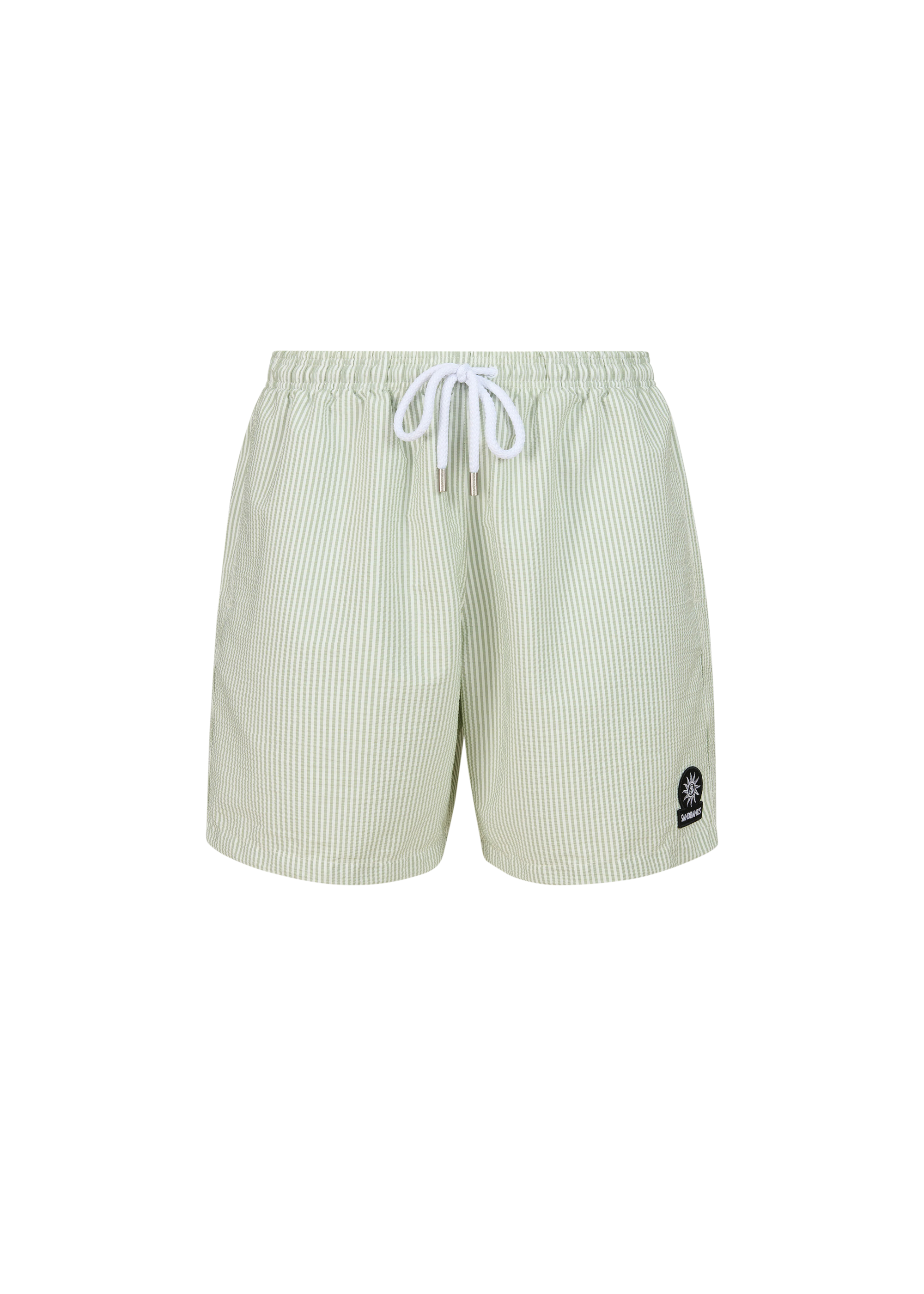 Sandbanks Seersucker Swim Shorts - Sage