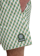 Geometric Swim Shorts - Sage